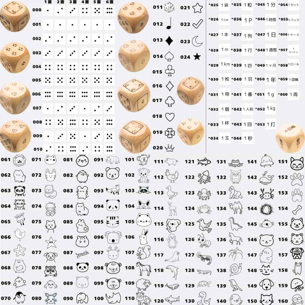 Amazon | 【500種類】【デザインサイコロ】 【TSUDOI】 サイコロ 6